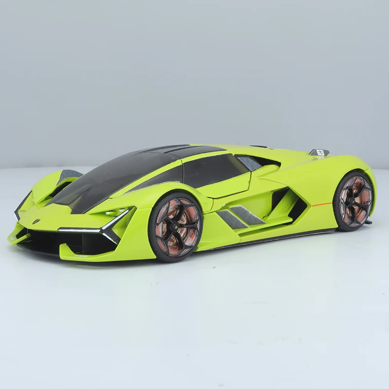 Bburago 1:24 Lamborghini Terzo Millennio зеленый сплав модель автомобиля моделирование автомобиля украшение коллекция подарок игрушка Литье под давлением модель
