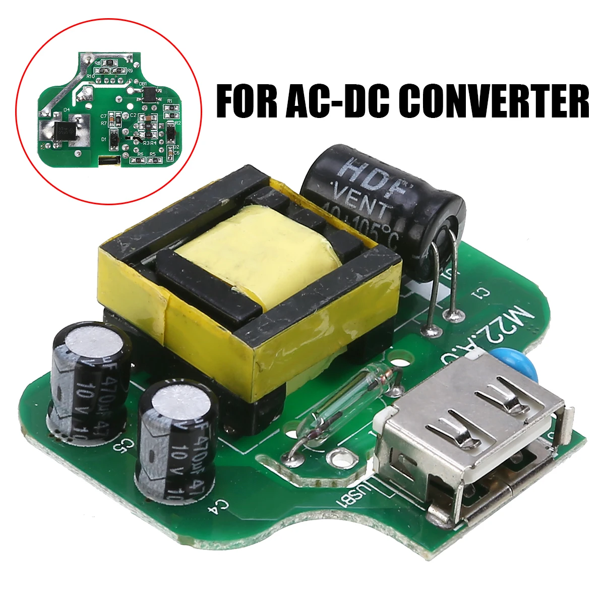 AC-DC USB интерфейс выходной преобразователь переменного тока 110 В 220 в 230 В в постоянный ток 5 в а модуль питания для DIY телефона зарядное устройство плата трансформатора