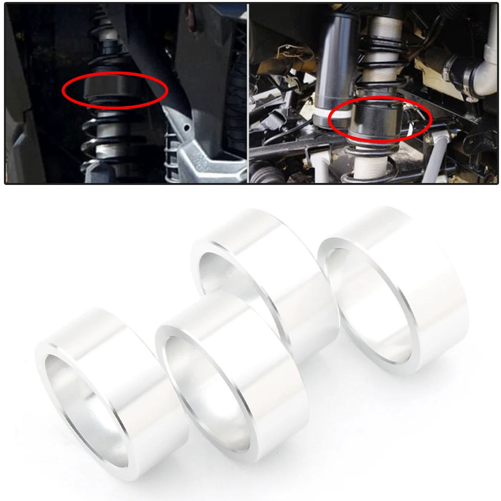 4 Pack 2.5'' Rise Suspension Lift Spacer Bushing Kit Fit for CAN AM Bombardier Outlander 650 800 ATV Silver