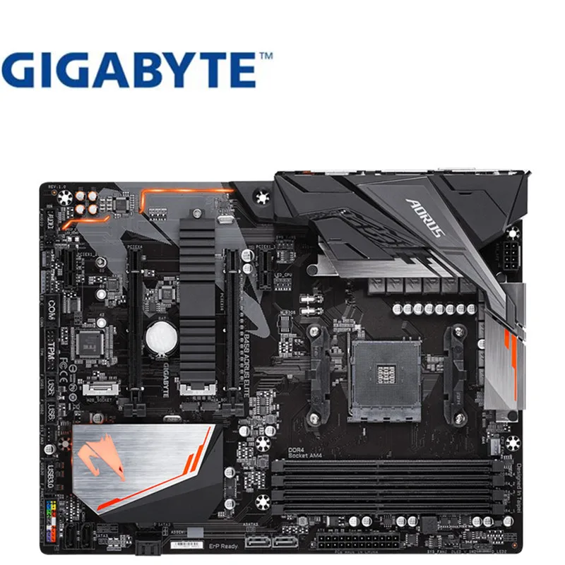 Для Gigabyte GA-B450 AORUS ELITE оригинальная новая системная плата AMD Socket LGA 1151 DDR4 USB3.0 SATA3.0 DVI+ HDMI