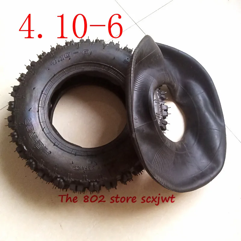 Хорошее качество 4,10-6 шин ATV Quad Go Kart 47cc 49cc массивный 12x4. 10-6Tire внутренняя трубка для всех моделей