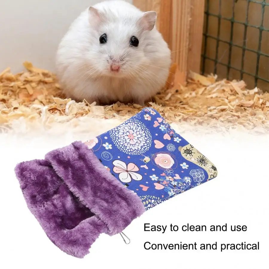 Warm Thicken Flannelette Canvas Small Pets Sleeping Bag Warm Nest House Bed for Squirrel Hamster Guinea Pig Sleeping Nest