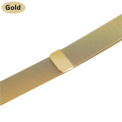 Ремешок для apple watch band Milanese Loop apple watch 4 3 band iwatch band 42 мм 38 мм correa 44 мм/40 мм pulseira ремешок для часов браслет - Цвет ремешка: gold