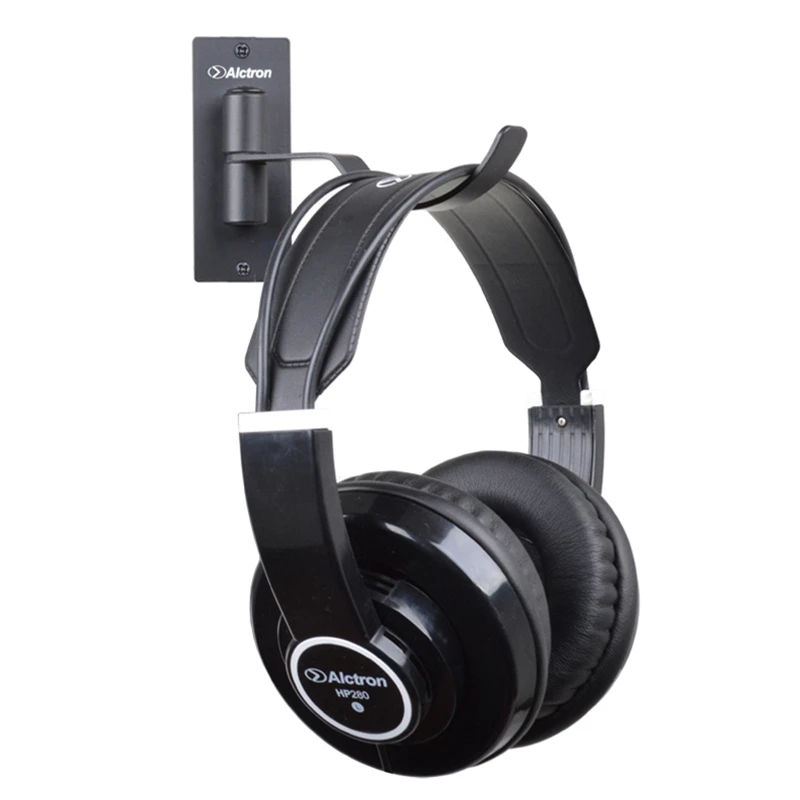 Alctron MAS002 Steel Universal Headphone Destop Mount Holder Hanger Headset Shelf Rack Earphones Stand for Gaming Studio