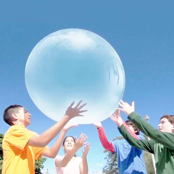 

120cm Children Outdoor Soft Air Water Filled Bubble Ball Magic Blow Up Balloon Fun Party Game Gift for Kid Inflatable Toy