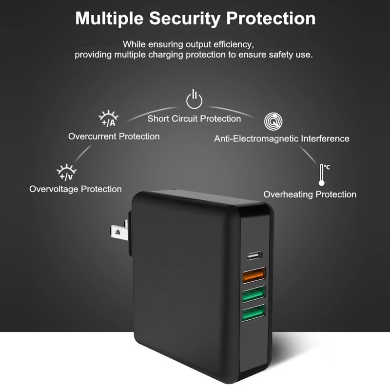 ABKK-61W 3A Тип C Qc 3,0 быстро Зарядное устройство адаптер для Macbook Pro C Pd 3,0 Usb Quick Charge 3,0 Мобильный телефон Зарядное устройство 5V 7V 9V 12V 20