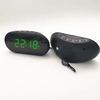 

LED Digital AM/FM Alarm Clock Radio w/ Dual Alarm Snooze Sleep Time Function