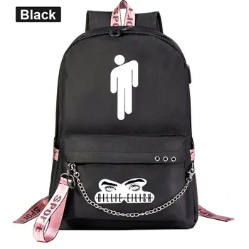 

J5413 Fashion Music Idol POP Chain Children Girl School bag Teenagers Student Schoolbags Men Women Lady Backpack