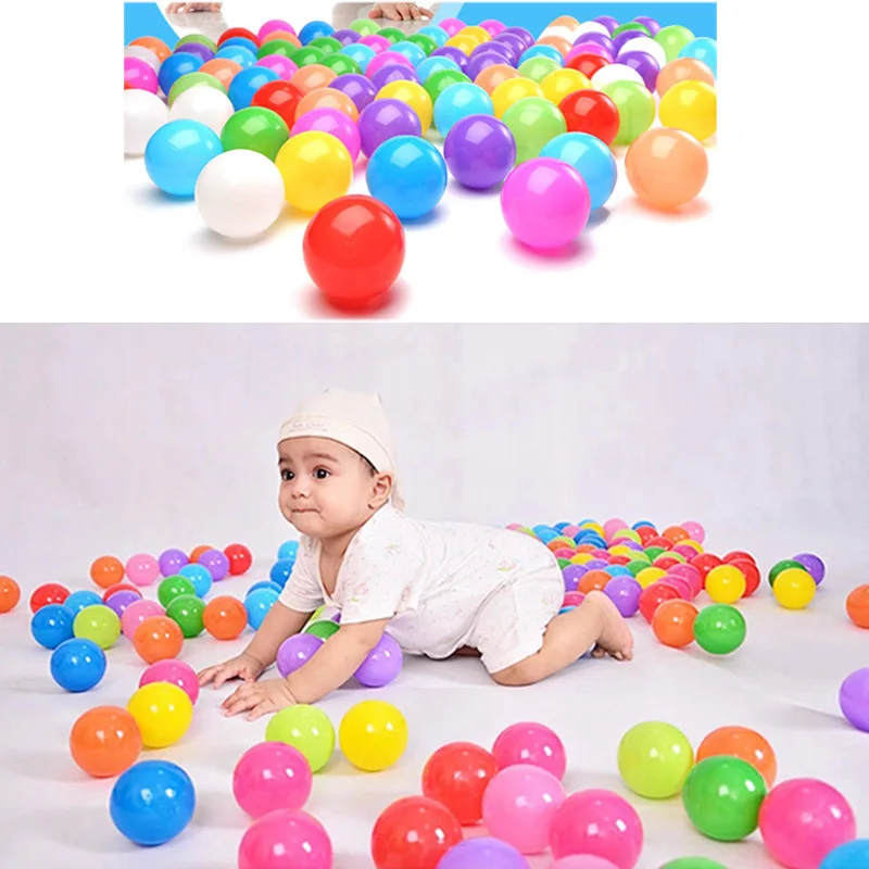 Цветной морской шар, детский маленький бассейн, детский мяч, плотный, экологически чистый, морской мяч для младенцев, унисекс