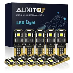 10 шт. T10 Led Canbus W5W светодиодные лампы 168 194 автомобильные Внутренние огни сигнальная Лампа Купол Чтение номерного знака свет авто 12 в 6000 К Белый