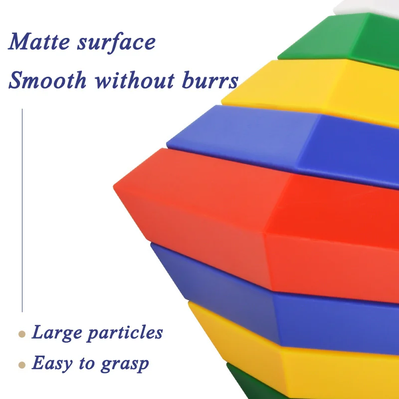 Pyramid Diamond Blocks Kids Toys Rhombus Building Blocks Set 3D