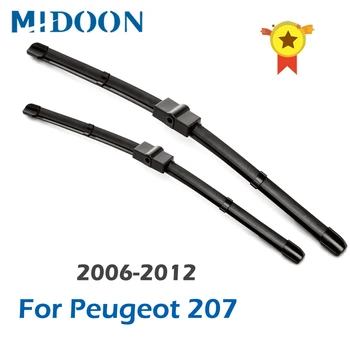 

MIDOON Wiper LHD & RHD Front Wiper Blades For Peugeot 207 207CC 207SW CC SW Windshield Windscreen Front Window 26"+17"