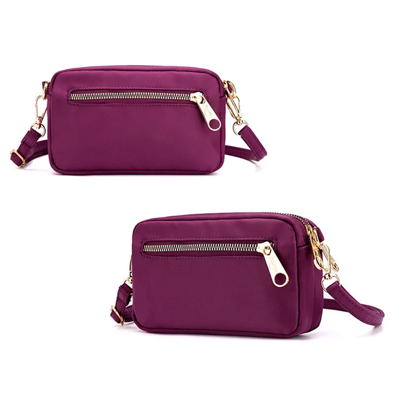 

Vintage Women Nylon Hand Bag Phone Pouch Fashion Bags Ladies Luxury Bags 2019 Small Square Handbag Crossbody Bags