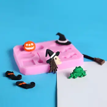 

Halloween Easter Witch Supplies Pumpkin Festival Fondant Cake Mold Mask DIY Baking Tools Halloween And Easter Special
