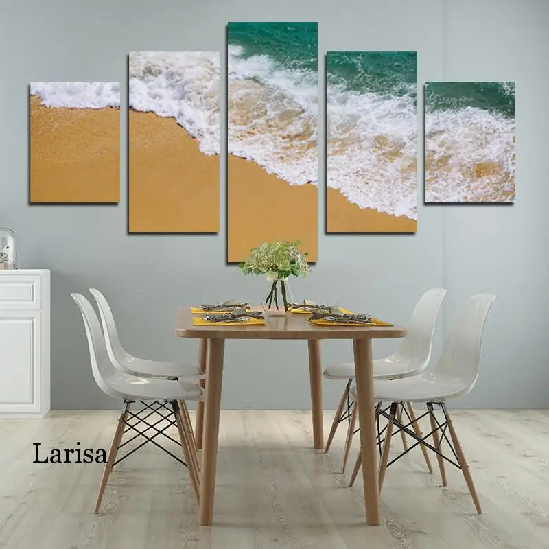 

Seascape Canvas Poster 5 Pieces Multiple Conbination Picture Landscape Beach Wall Art Print Living Room Wall Decor Picture