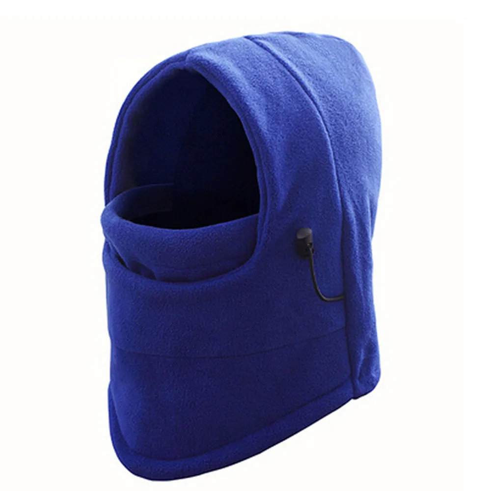 Blue Зимний Флисовый Шарф, теплая маска для лица, Лыжный спорт, Велоспорт, Пешие прогулки, маска, шапка, кепка, czapka zimowa, бейсбольное ведро, новинка - Цвет: Blue