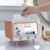 CuteTV Tissue Box Desktop Paper Holder Dispenser Storage Napkin Case Organizer with Mobile Phone Holder Storage Box for Home