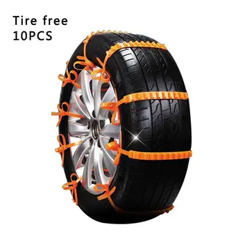 

10Pcs / Set Universal Anti-Slip Design Car Suv Plastic Winter Tires Wheels Snow Chains For Durable Car-Styling Snow Chains