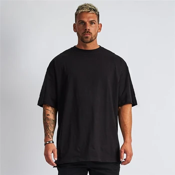 

Summer mens casual T Shirt streetwear clothing man's loose T-Shirts male tops play tees take a walk Round