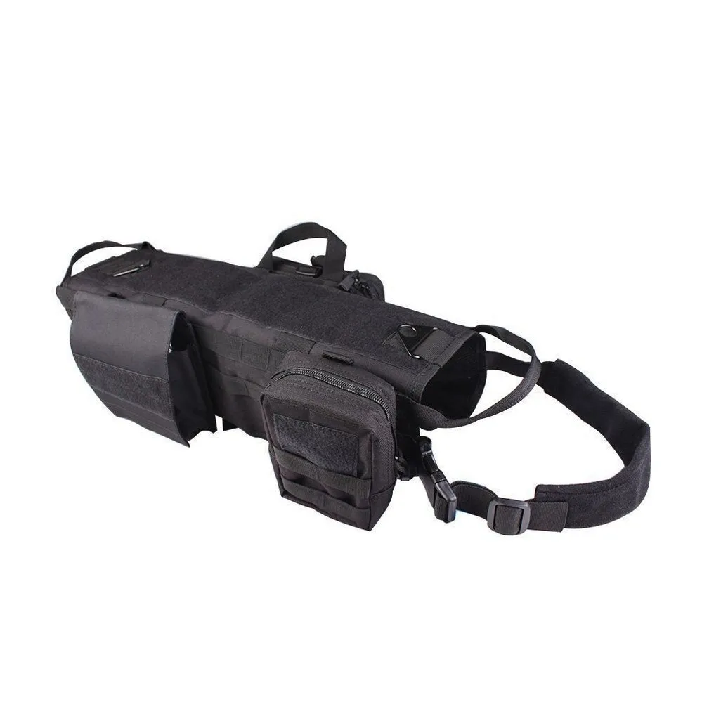 Walking Hiking Hunting Tactical Military Pet Vest Harness Nylon Dog Vest Outdoor Military Training for Pets