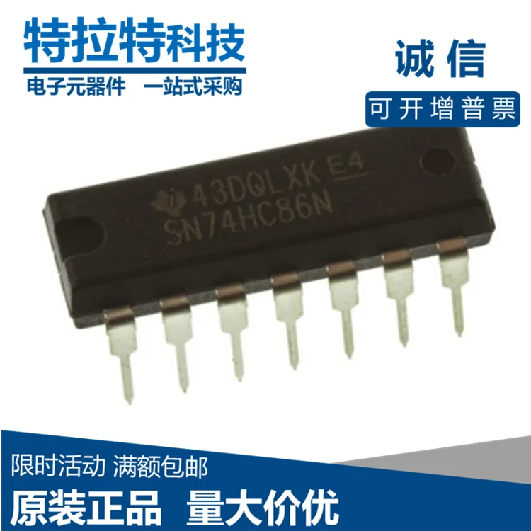 10 шт./лот SN74HC86N DIP14 SN74HC86 DIP 74HC86N DIP-14 74HC86 новая и оригинальная интегральная схема |