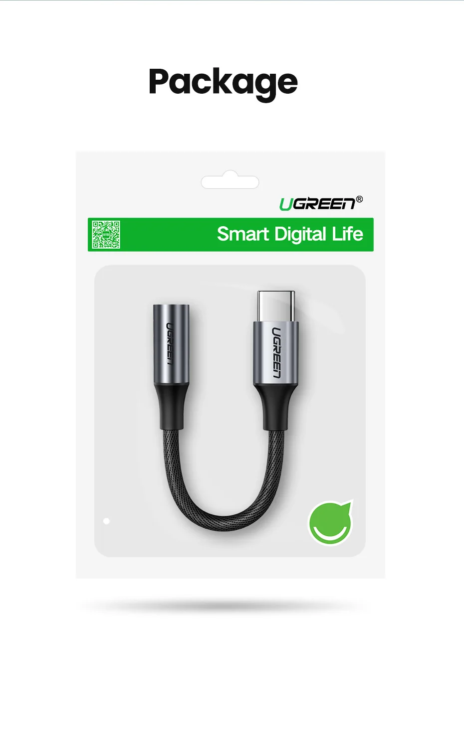 UGREEN Type C to 3.5mm Headphone Adapter DAC Pakistan BrandTech.pk