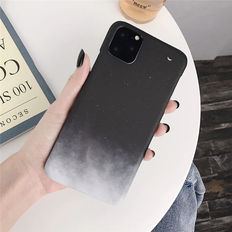 USLION простая сетка в полоску чехол для телефона для iPhone 11X8 7 Plus XR XS Max тонкая задняя крышка для iPhone 11 Pro Макс хард Пластик крышка - Цвет: 4006
