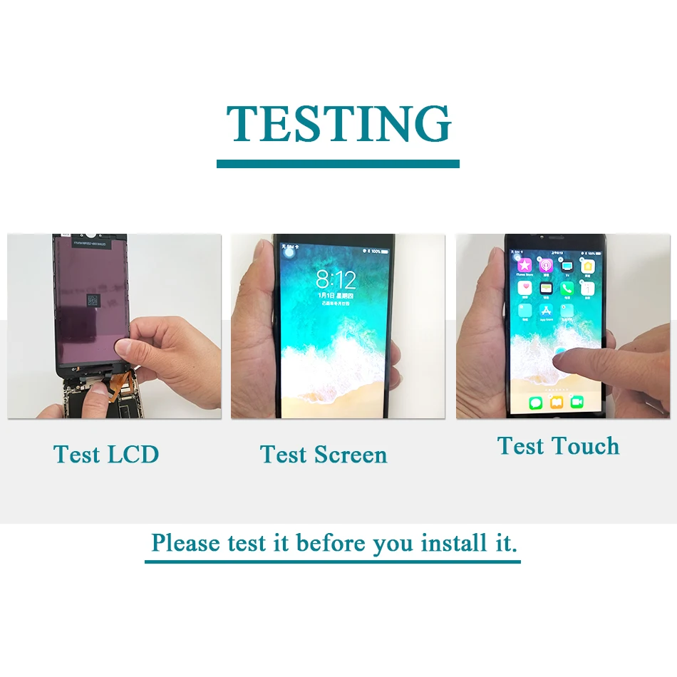AAAA цветной ЖК-экран для iPhone 5S 6 6s 6P 7 ЖК-дисплей в сборе дигитайзер с 3D сенсорной заменой ЖК-дисплей без мертвых Pix