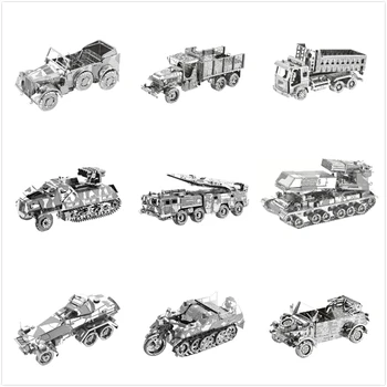

Military Tank Ship Gun 3D Metal Puzzles Destroyer Lifeboat Car Model Kits Laser Cut Assemble Jigsaw Adult Gifts Home Decor Toys