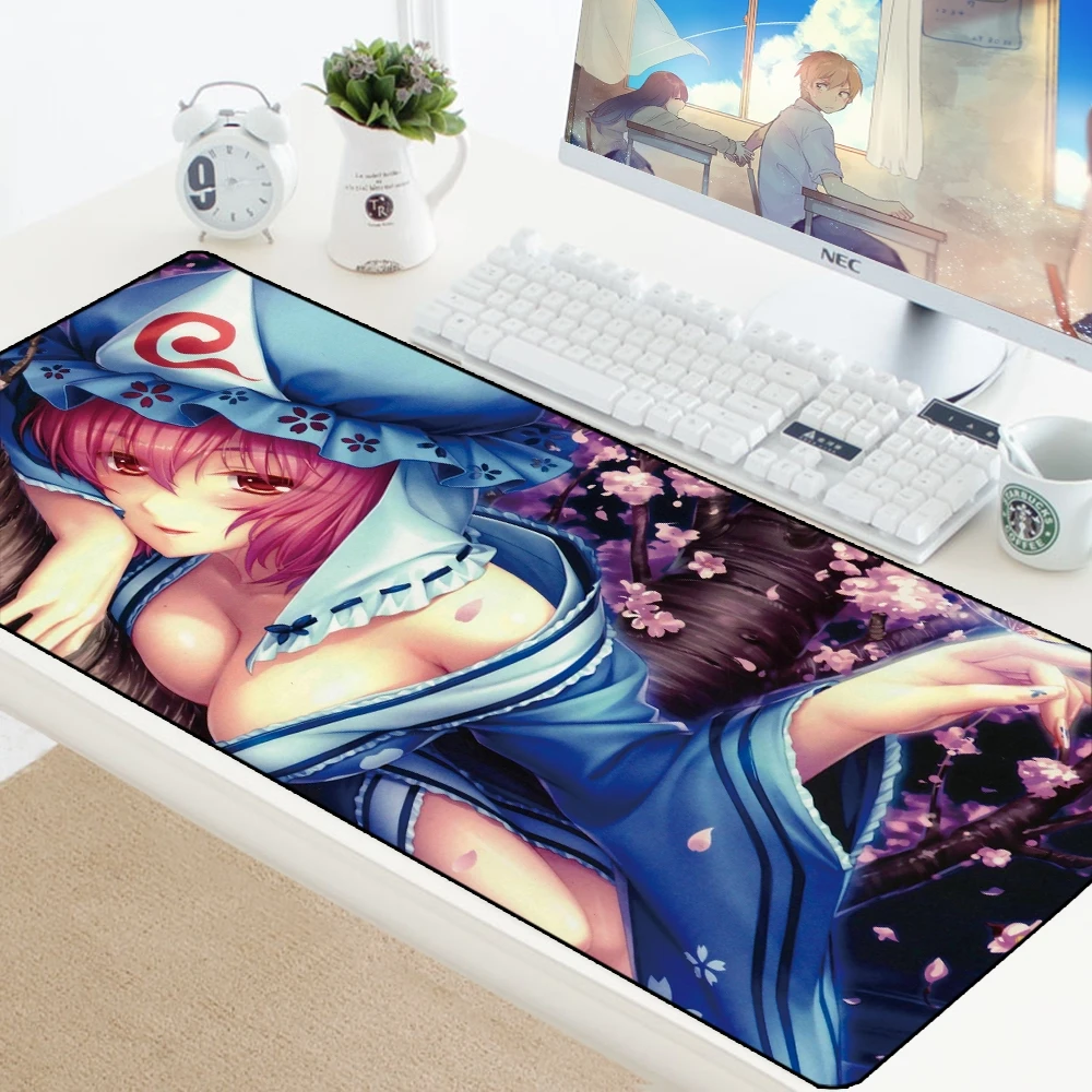 Large Sexy Girl Mouse Pad Mice Gamer Keyboard Mat Desk Protector Gaming Mousepad for PC Laptop Anim