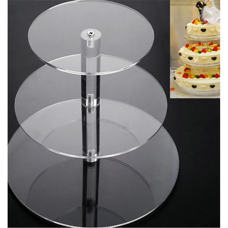 New Assemble and Disassemble Round Tier Cupcake Cake Stand For Birthday Party 