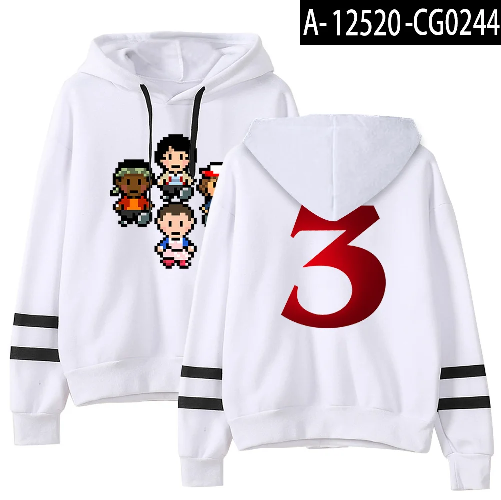 Stranger Things Fashion Printed Hoodies Women/Men Long Sleeve Hooded Sweatshirts Hot Sale Trendy Street Style Clothes - Цвет: White