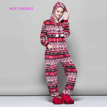 Dorosłych kobiet Snowflake piżamy flanelowe zimowe piżamy Cartoon Anime czerwony ptak Sexy piżama z kapturem piżamy Onesies piżamy tanie i dobre opinie JACK CHEUNGS REGULAR CN (pochodzenie) POLIESTER W stylu rysunkowym Pełne NONE Winter Jumpsuits Rompers Original Unisex