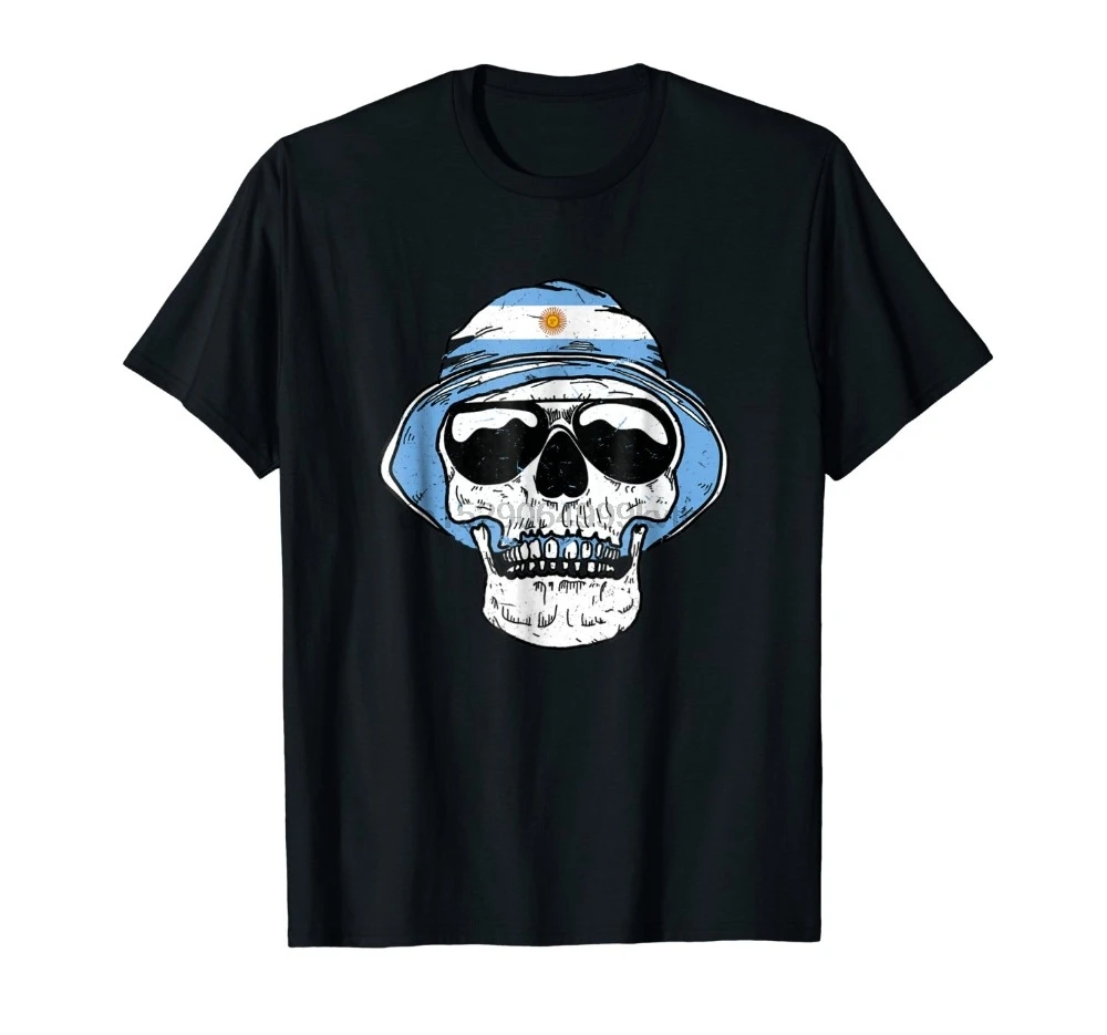 New Fashion Mens Tops Cool O Neck T-Shirt Argentina Team Shirt 2019 Ultras Flag Jersey Graphic Tees |