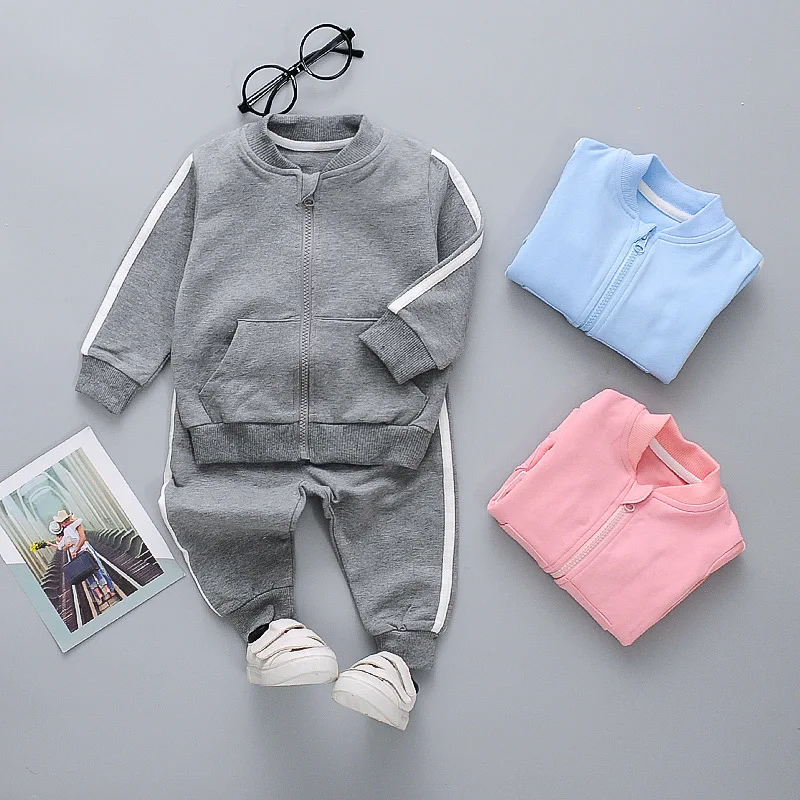 Baby Clothing Set luxury Baby clothes spring autumn striped cotton long-sleeved 2-piece suit baby boy girl casual sportswear suit boy suit kids clothes newborn baby clothing gift set