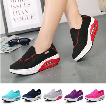

Women's Fashion Fitness Shoes Shake Platform Shoes Mesh Breathable Shoes