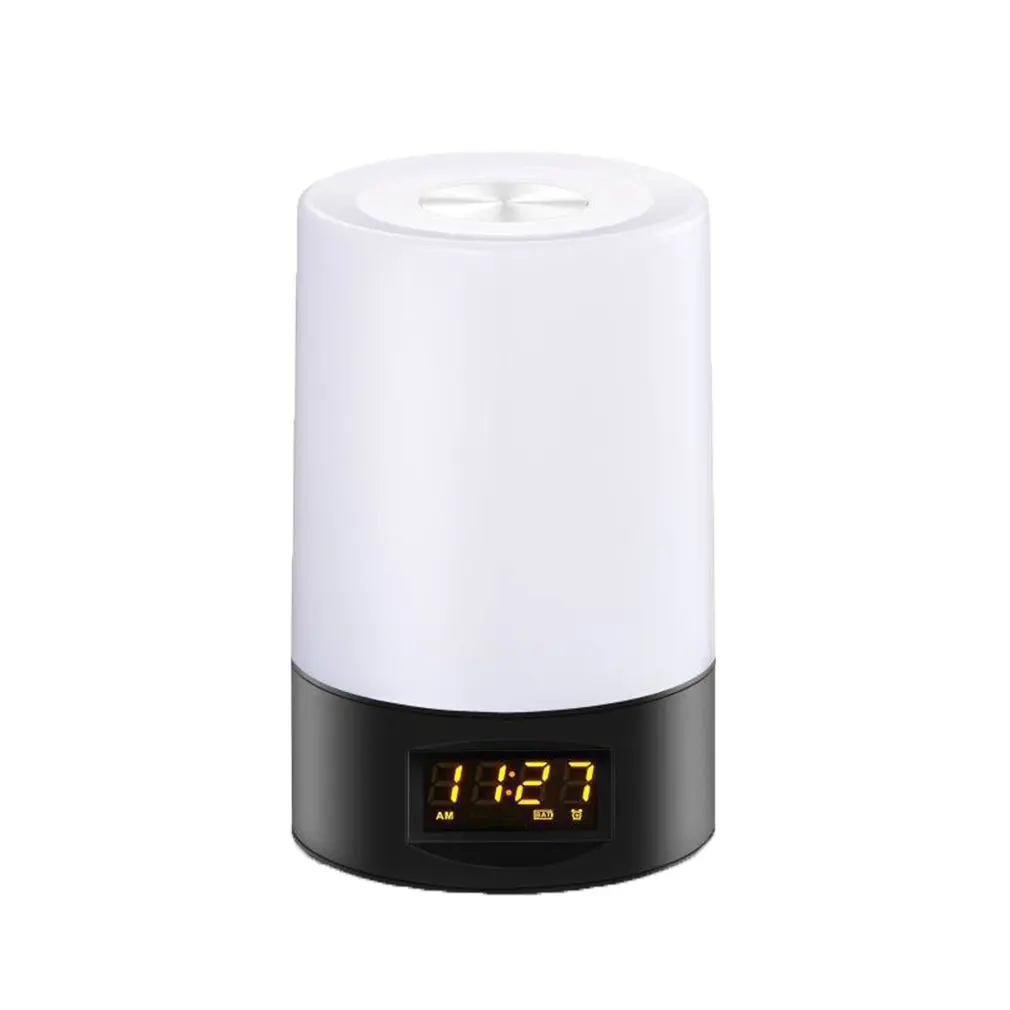 

Usb Charging Smart Creative Led Table Lamp Smart Sunrise Alarm Clock Wake Up Light Touch Colorful Night Light