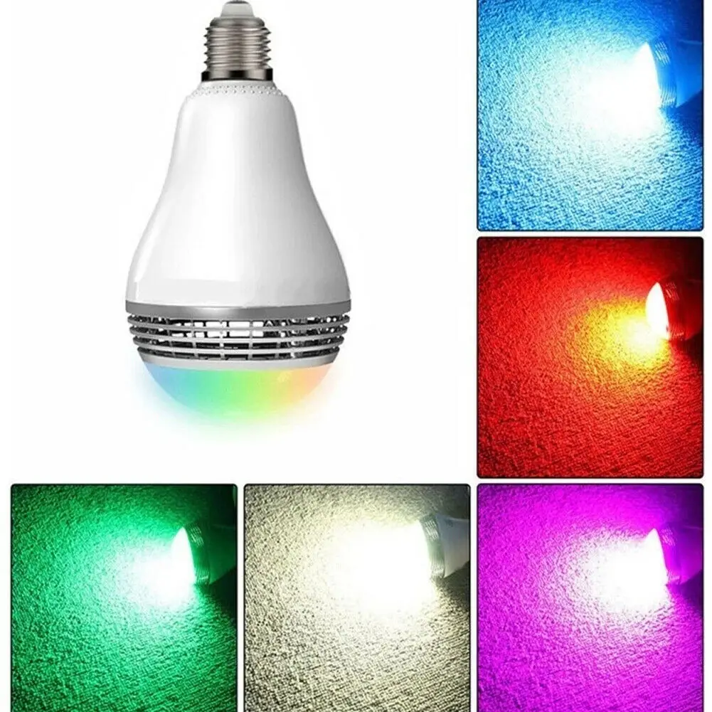 Беспроводной Bluetooth с регулируемой яркостью RGB умный светодиодный светильник приложение музыка дистанционное управление лампа