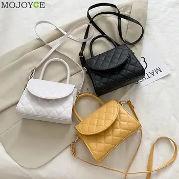 

Fashion Lattice Pattern Crossbody Bag Women Solid Top Handle Shoulder Handbag Popular Simple Female Daily Bag