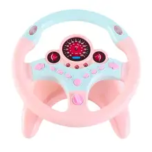 Пластмассовая имитация рулевого колеса для детей, развивающие Обучающие звуковые эффекты, игрушки для начинающих, рождественский подарок