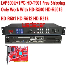 LVP600U+ 1 шт. HD T901 USB(поддержка JPG mp4) светодиодный видеопроцессор вход USB/HDMI/DVI/VGA/CVBS поддержка P1 P2 светодиодный экран