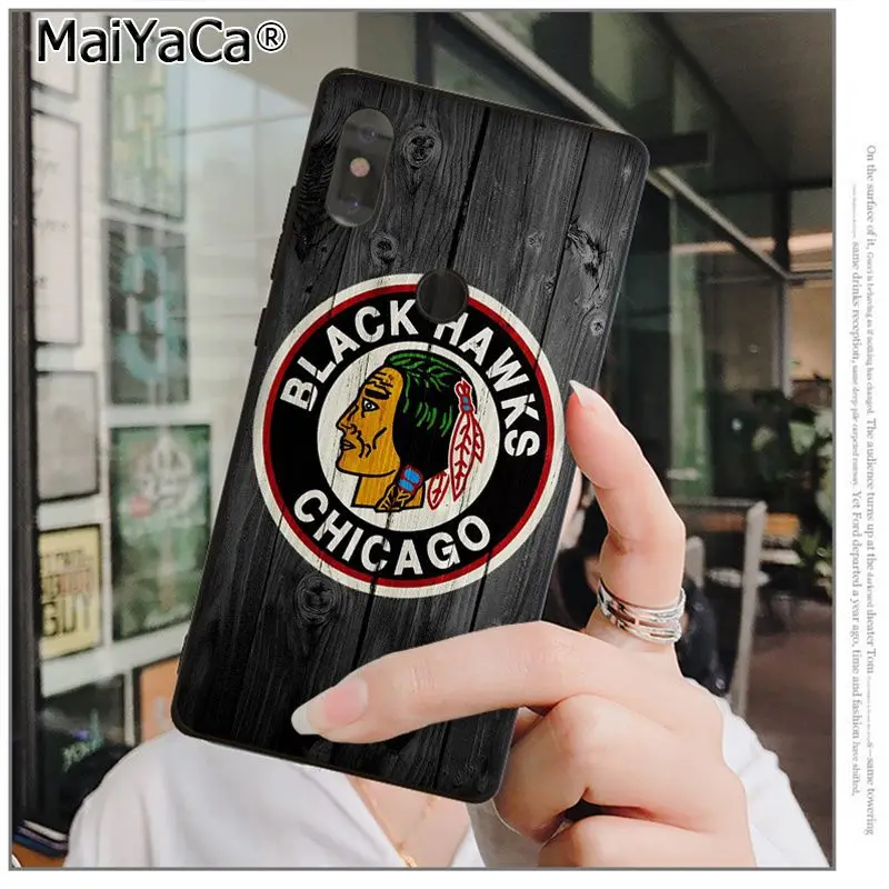 A10 MaiYaCa Chicago Blackhawks мягкий, силиконовый, из ТПУ черный чехол для телефона xiaomi mi 6 8 se note2 3 mi x2 redmi 5 5plus note 4 5 5 Чехол - Цвет: A10