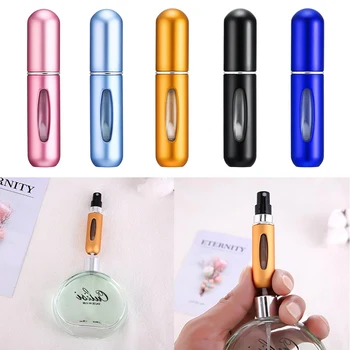

5ml Portable Mini Refillable Perfume Bottle With Spray Scent Pump Empty Cosmetic Containers Spray Atomizer Bottle For Travel