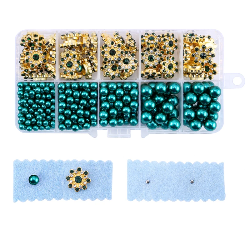Torus Handheld Pearl and Rivet Setting Machine with Bead Screw Heads for DIY Fashion Accessories