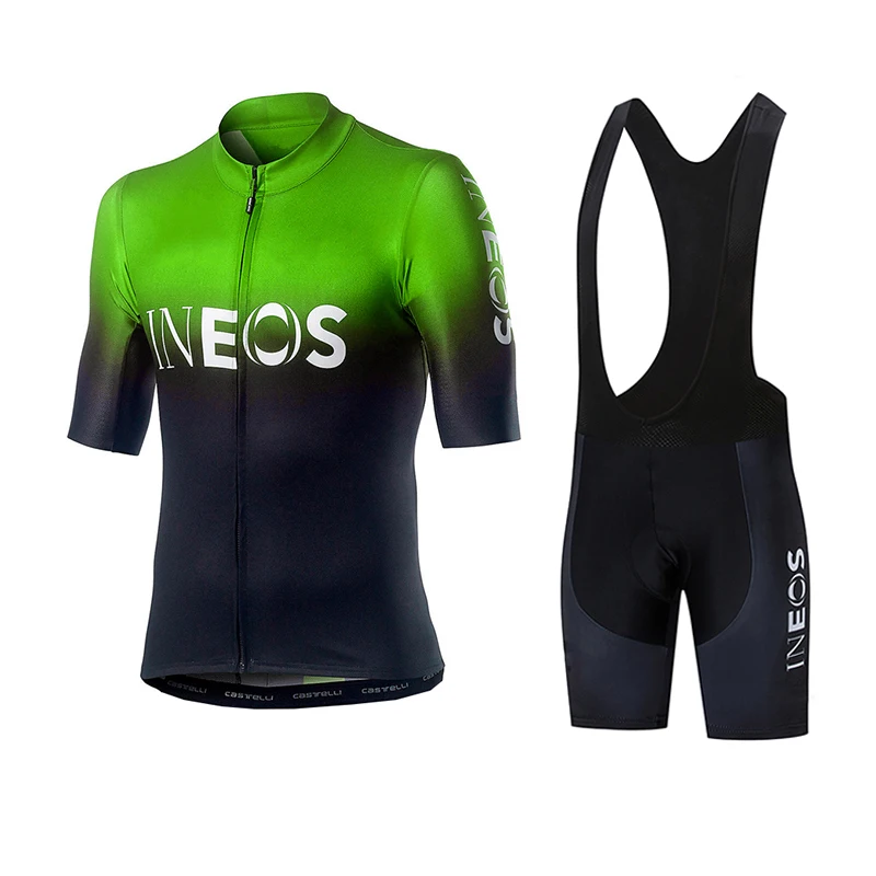 Cycling suit INEOS одежда для велоспорта Джерси Быстросохнущий велосипед для мужчин одежда лето Быстрый Шаг команды майки для велоспорта набор велошорт - Цвет: Cycling suit