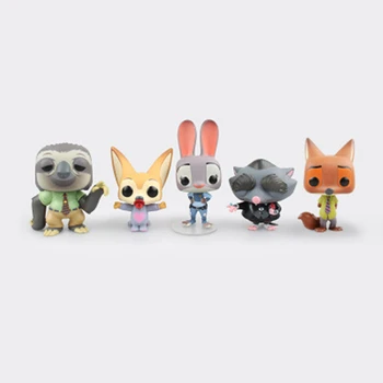 

Cartoon rabbit Fox sloth Characters Figure Car Ornaments Auto Interior Decorations Hero Doll Toys Ornament Accessories
