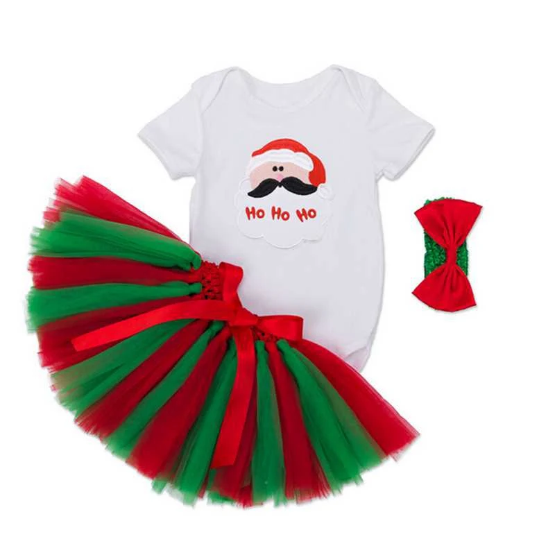My First Christmas/Боди для маленьких девочек; кружевные юбки; повязка на голову; комплекты с юбкой-пачкой для новорожденных; Одежда для младенцев; модные детские рождественские наряды детские вещи детская одежда для д