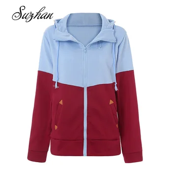 

Suzhan Women Hoodies Hooded Sweatshirt Autumn Oversized Zipper Hoodies Plus Size Coat Female Casual Sweatshirts Women
