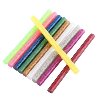 

60pcs DIY Mix Color Glitter Hot Melt Crafts Assorted Professional Heating Art Glue Sticks Adhesive Painting Tool High Viscosity