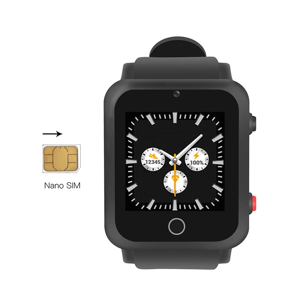 Wi Fi GSM 1 Гб + 16 ГБ 4 ядра Android 5 Смарт часы с 0 МП Камера Применение браслет ремешок для